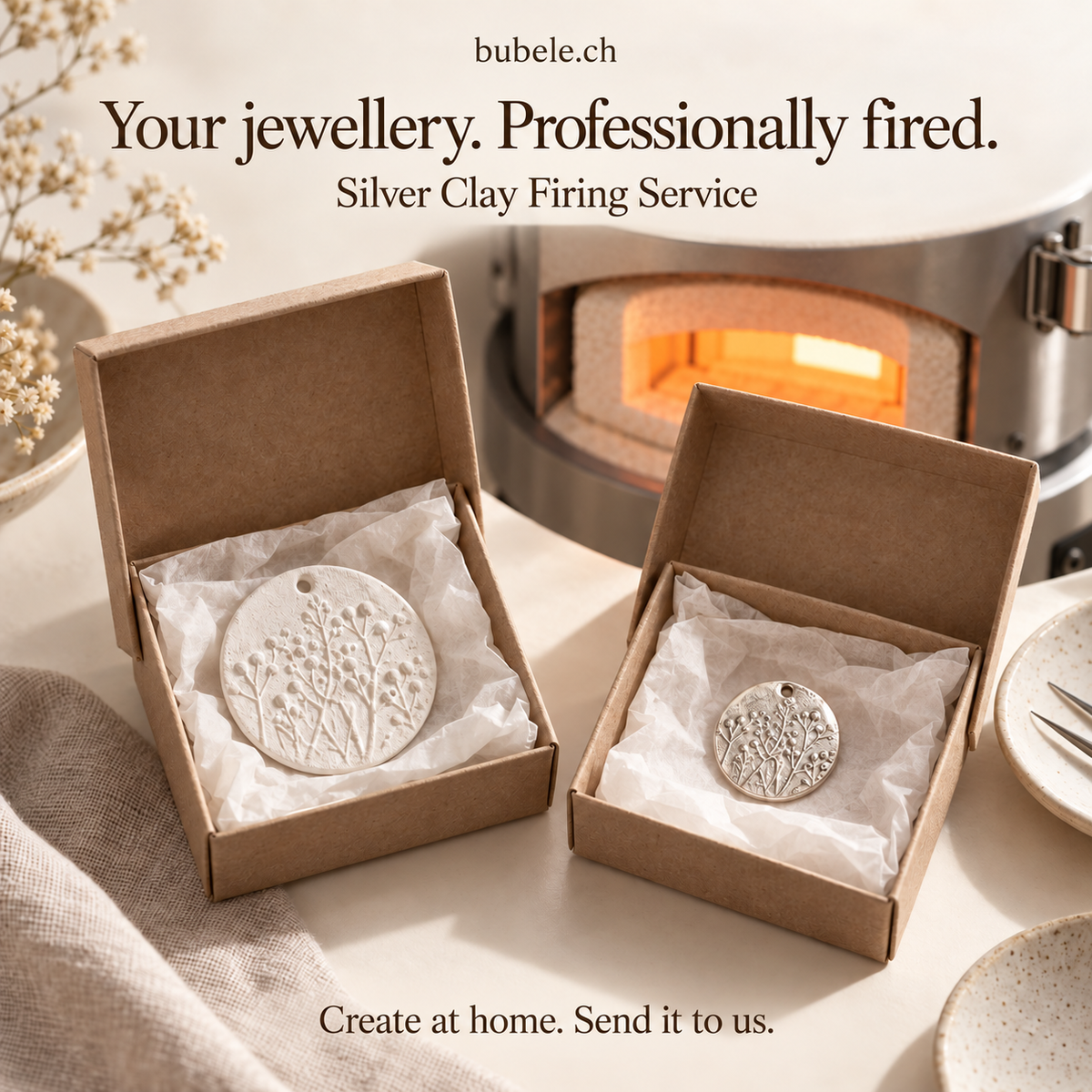 Silver Clay Firing Service - Your Jewellery, Professionally Fired